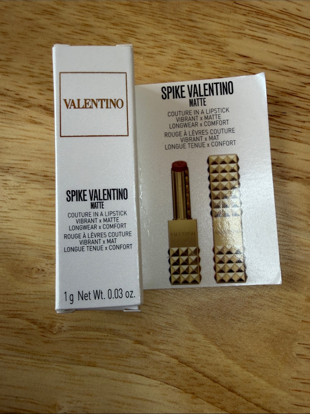 Valentino 134R Mini Spike Matte Lipstick NIB - Picture 7 of 13